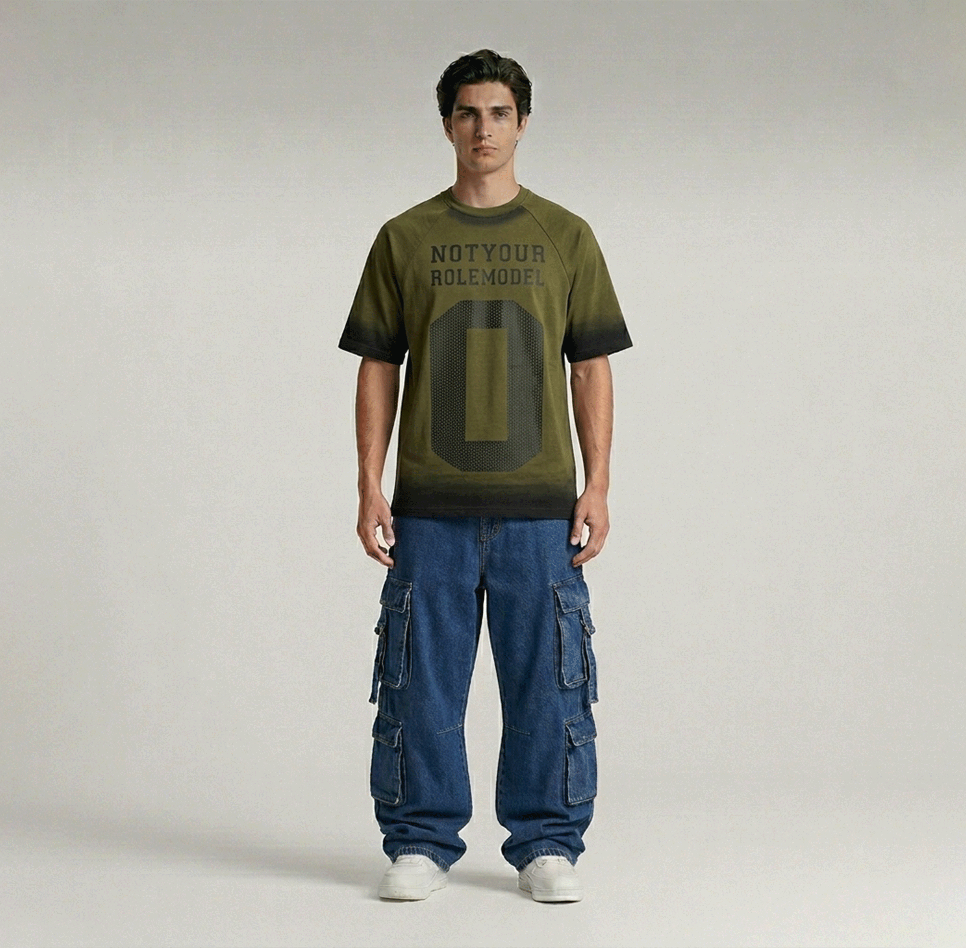 Not Your Role Model" Oversized Gradient Tee