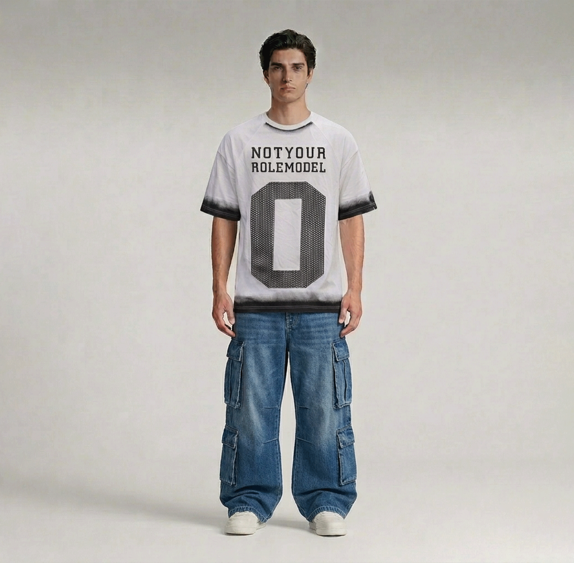 Not Your Role Model" Oversized Gradient Tee