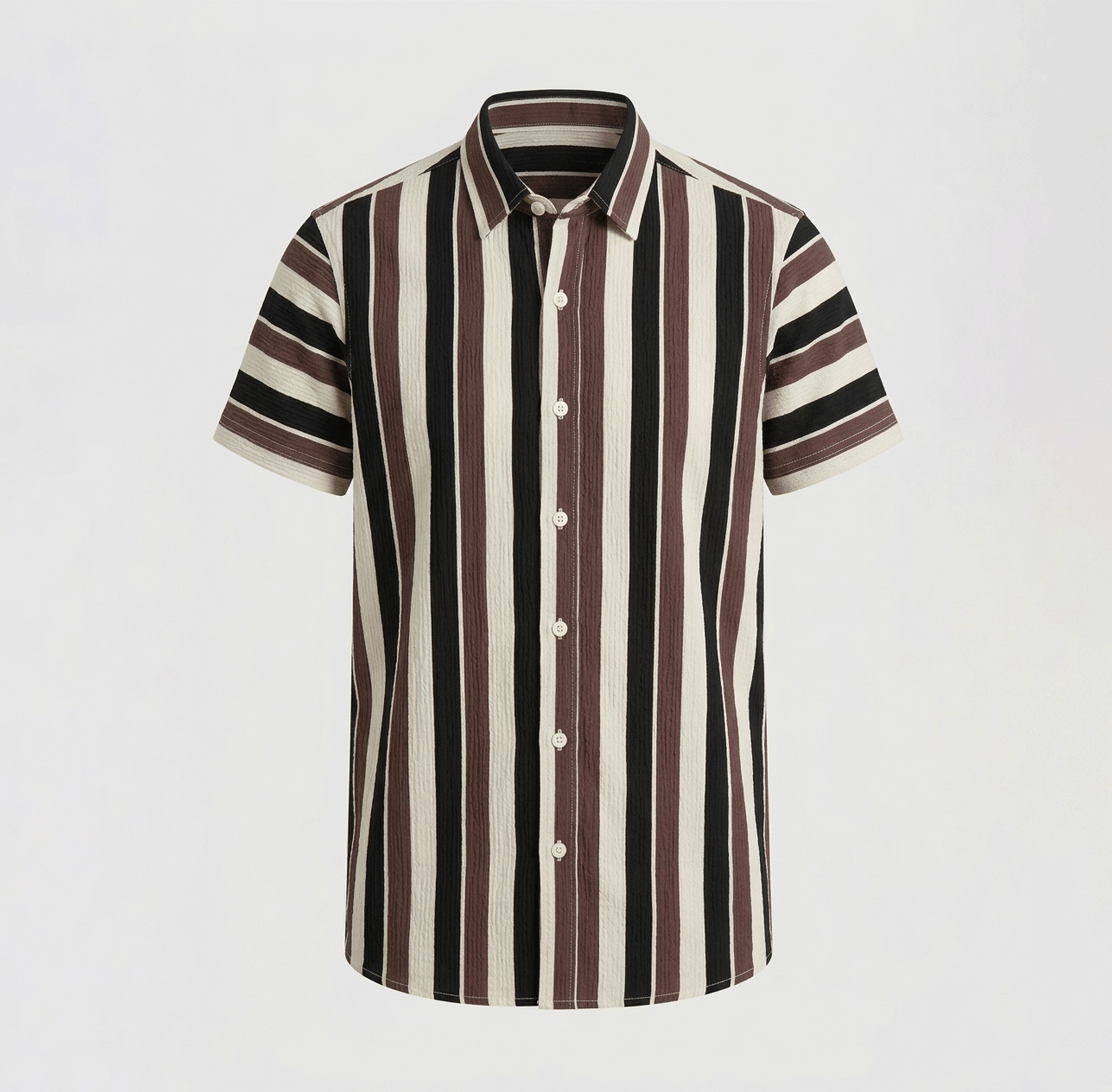 Old Money Aesthetic Men’s Luxury Vertical Striped Resort Shirt